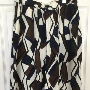 Wide leg cropped pants